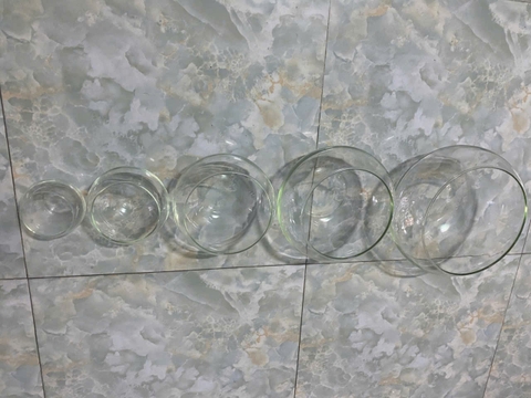 Chậu thủy tinh trang trí VX111, chậu thủy tinh trồng cây thủy sinh, bể cá mini để bàn, bể cá thuỷ sinh VX111
