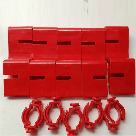 Kẹp Đèn Màu Đỏ Treo Đèn Kiềng Hồ Cá, Đèn Tròn, T8, T10