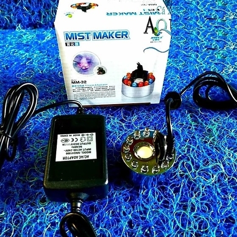 Máy phun sương tạo khói hồ cá mini hiệu Jeneca + Nguồn adapter