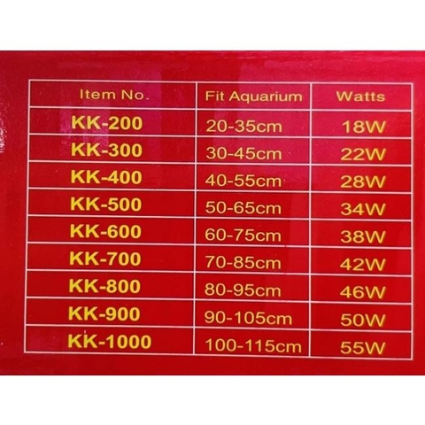Đèn led siêu sáng kaokui 6 hàng bóng bật tắt 3 chế độ màu cho bể cá bể thủy sinh- Đèn thay đổi màu sắc giá rẻ nhất