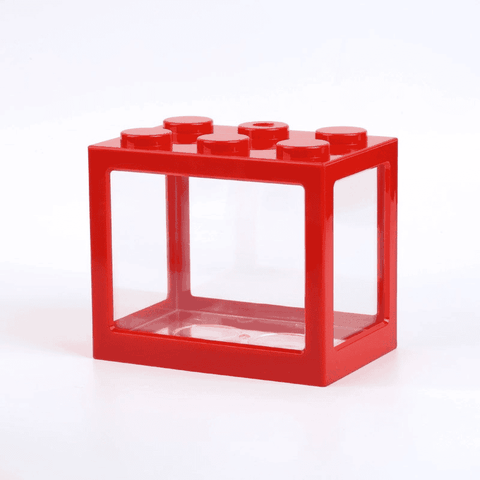 Hồ Cá Lắp Ráp LEGO Mini 12x10.5x8CM - Bể Nuôi Cá Beta Guppy Nhiều Màu Sắc