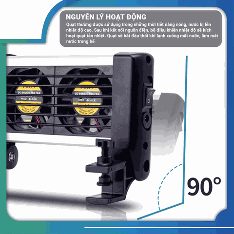 Quạt làm mát bể thủy sinh, bể cá MARINE 2-4-6 cánh