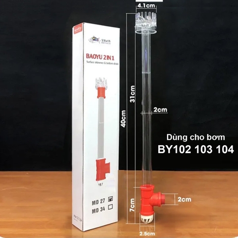 Hút mặt hút đáy Mini Baoyu MD27- MD34