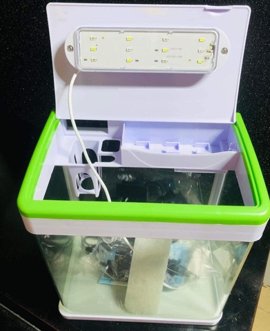 Bể Cá Mini MJ-260 – Thiết Kế Nhỏ Gọn, Đầy Đủ Tiện Ích