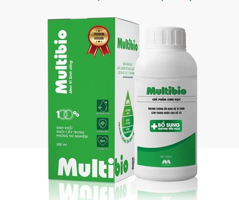 Vi Sinh Multibio Plus - Bản Nâng Cấp Đặc Biệt - Bổ Sung Thêm Men Tiêu Hóa Cho Cá Cảnh 250ML