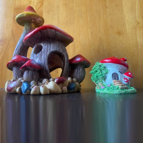 Ngôi Nhà Nấm Trang Trang Trí Bể Cá Thủy Sinh Tiểu Cảnh