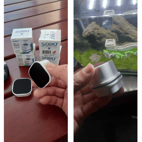Dụng cụ lau kiếng cho hồ cá mini bằng nam châm chà hồ nhãn hiệu Sobo