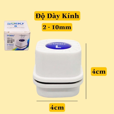 Dụng cụ lau kiếng cho hồ cá mini bằng nam châm chà hồ nhãn hiệu Sobo
