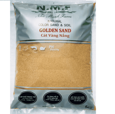 Cát Nắng Vàng Trải Nền Trang Trí Bể Cá, Bể Thủy Sinh, Biotop  [5kg]
