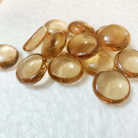 Sỏi Thủy Tinh Tròn Dẹp Đủ Màu Trang Trí Thủy Sinh Hồ Cá Tiểu Cảnh Chậu Cây [320g]