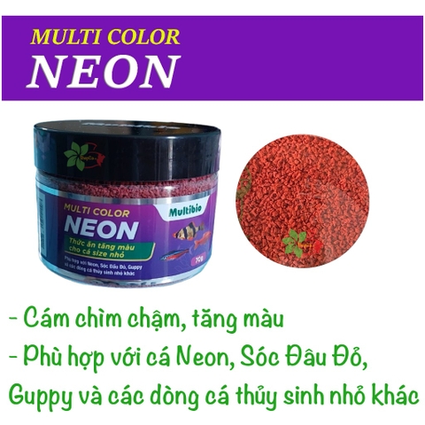 Thức Ăn Cho Cá Cảnh MULTI COLOR Neon – Hộp 70g