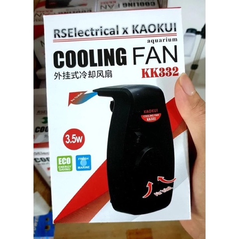 Quạt Tản Nhiệt Bể Cá Kaokui Cooling Fan KK-332 - Quạt làm mát nước hồ cá 2 chế độ 3.5W hoạt động êm