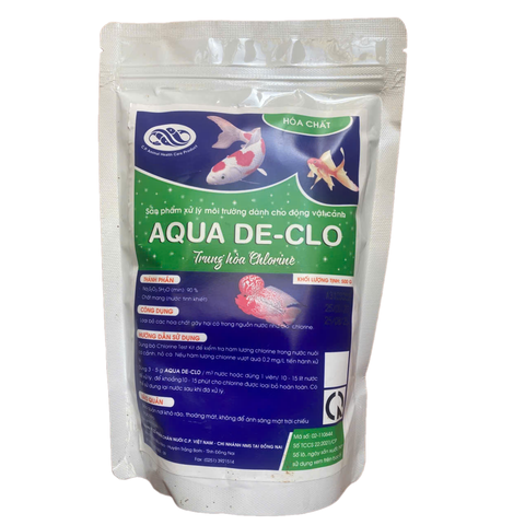 AQUA DE-CLO SẢN PHẨM TRUNG HÒA CHLORINE TRONG BỂ CÁ