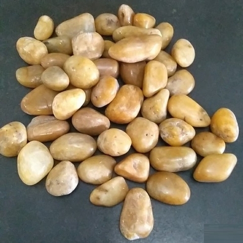 Đá Sỏi Thạch Anh Vàng Tự Nhiên Trang Trí Phong Thủy 1kg