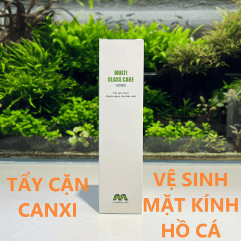 Tẩy cặn canxi - Vệ sinh hồ cá cùng lọ xịt Muti Glasscare Inside 60mL