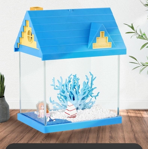 Bộ Hồ Cá Mini TF-250 Tích hợp đèn, bơm, kính cao cấp