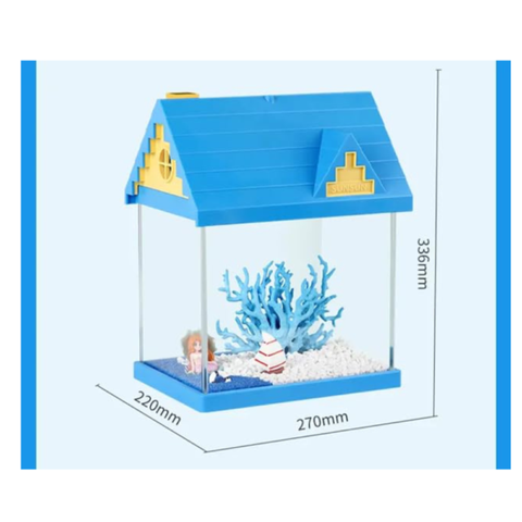 Bộ Hồ Cá Mini TF-250 Tích hợp đèn, bơm, kính cao cấp