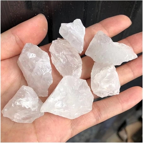 Đá Thạch Anh Vụn Trắng Thô Trang Trí Size 2-5cm