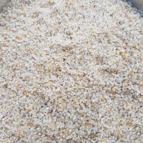 Cát Thạch Anh Màu Trắng Ngà Hạt To