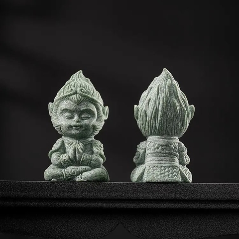 Tượng Tôn Ngộ Không Sa Thạch - Tượng Trang Trí Thủy Sinh, Tiểu Cảnh