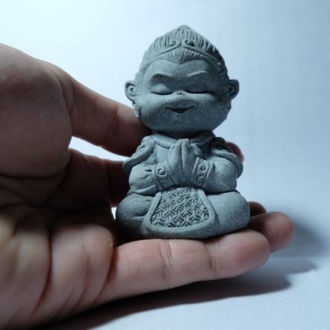 Tượng Tôn Ngộ Không Sa Thạch - Tượng Trang Trí Thủy Sinh, Tiểu Cảnh