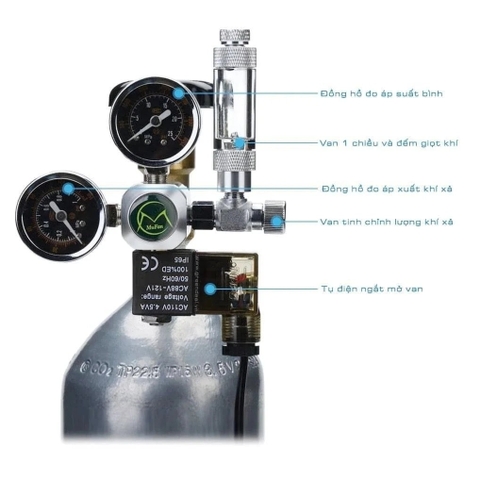 VAN ĐIỆN MUFAN TINH CHỈNH CO2 CHO HỒ CÁ THỦY SINH