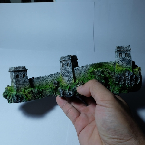 Tượng Vạn Lý Trường Thành Trang Trí Hồ Thủy Sinh – Điểm Nhấn Cổ Kính Cho Thủy Cảnh Thêm Sinh Động