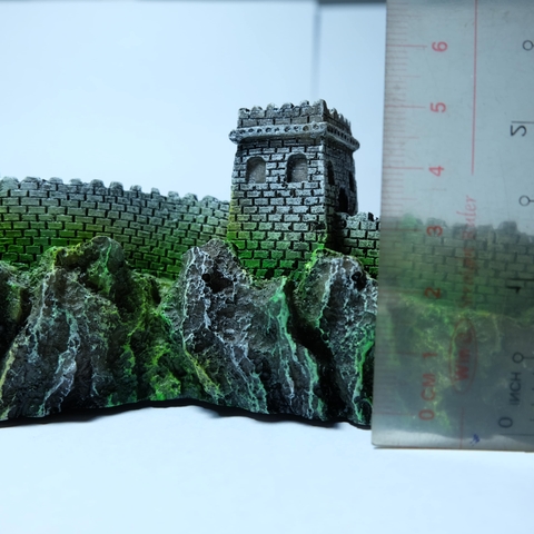 Tượng Vạn Lý Trường Thành Trang Trí Hồ Thủy Sinh – Điểm Nhấn Cổ Kính Cho Thủy Cảnh Thêm Sinh Động