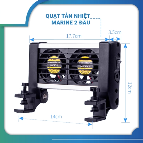 Quạt Làm Mát Bể Thủy Sinh, Bể Cá 2-4-6
