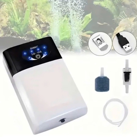 MÁY SỦI OXY TÍCH ĐIỆN SOBO 168 / 268 SIÊU ÊM – GIẢI PHÁP DỰ PHÒNG OXY CHO HỒ CÁ