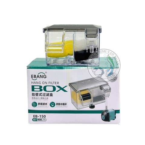 LỌC TRÀN EBANG EB 150, 160, 170 – NHỎ GỌN, DỄ DÙNG, KÈM VẬT LIỆU LỌC  – GIẢI PHÁP LỌC NƯỚC CHO HỒ CÁ