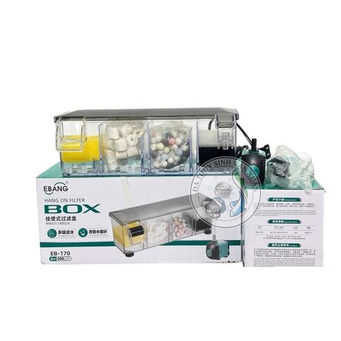 LỌC TRÀN EBANG EB 150, 160, 170 – NHỎ GỌN, DỄ DÙNG, KÈM VẬT LIỆU LỌC  – GIẢI PHÁP LỌC NƯỚC CHO HỒ CÁ