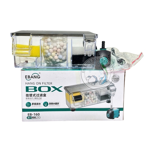 LỌC TRÀN EBANG EB 150, 160, 170 – NHỎ GỌN, DỄ DÙNG, KÈM VẬT LIỆU LỌC  – GIẢI PHÁP LỌC NƯỚC CHO HỒ CÁ