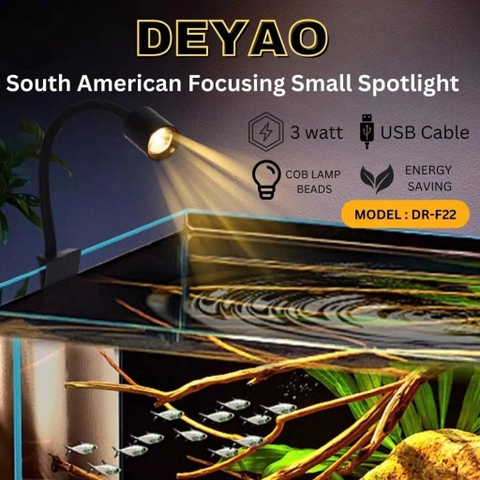 Đèn Rọi Mini Deyao DR-F22 3W LED USB - Đèn Spotlight Có Chỉnh Tiêu Cự, Tăng Giảm Cường Độ Sáng, Đổi Màu