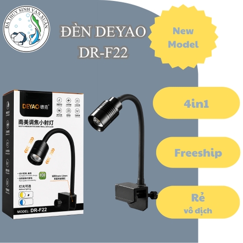 Đèn Rọi Mini Deyao DR-F22 3W LED USB - Đèn Spotlight Có Chỉnh Tiêu Cự, Tăng Giảm Cường Độ Sáng, Đổi Màu
