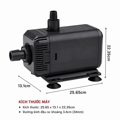 Máy Bơm Chìm Lifetech AP-5800 – Bơm Hồ Cá Koi, Thác Nước Công Suất Lớn