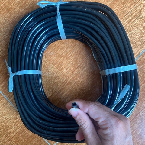 1 Mét Dây Sủi Oxi Hồ Cá, Dây CO2 / Oxy Dày Mềm Chống Gập Màu Đen Cao Cấp 4mm