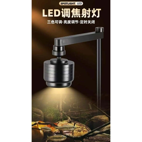 ĐÈN RỌI KAOKUI KK-09 – 3 CHẾ ĐỘ ÁNH SÁNG, CHỈNH TIÊU CỰ LINH HOẠT CHO HỒ CÁ THỦY SINH