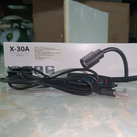 Đèn LED Kẹp Hồ Cá Jeneca X-30A USB 5V Mini Điều Chỉnh Độ Sáng Xoay 360° Cho Bể Cá Thủy Sinh Nano