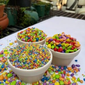 1 Kg Sỏi Nhiều Màu Trang Trí Hồ Cá, Bể Cá, Bể Thủy Sinh, Chậu Cây Size Nhỏ Vừa To