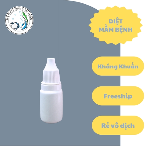 Dung Dịch Kháng Nấm Cá Cảnh 10ml Hỗ Trợ Xử Lý Nấm Trắng, Nấm Mốc Cho Hồ Cá