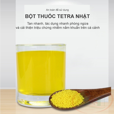 Bột Tetra Nhật 5g Cho Cá Cảnh Hỗ Trợ Xử Lý Nấm, Vi Khuẩn, Bệnh Ngoài Da