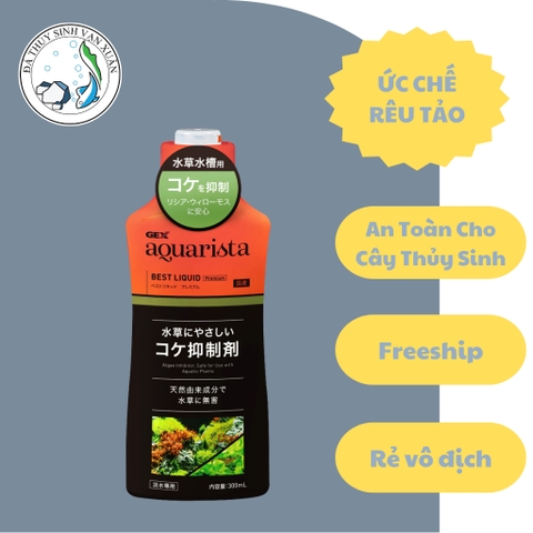 Chế Phẩm GEX Aquarista Best Liquid Premium 300ml Dung Dịch Hạn Chế Rêu, Chăm Sóc Hồ Thủy Sinh