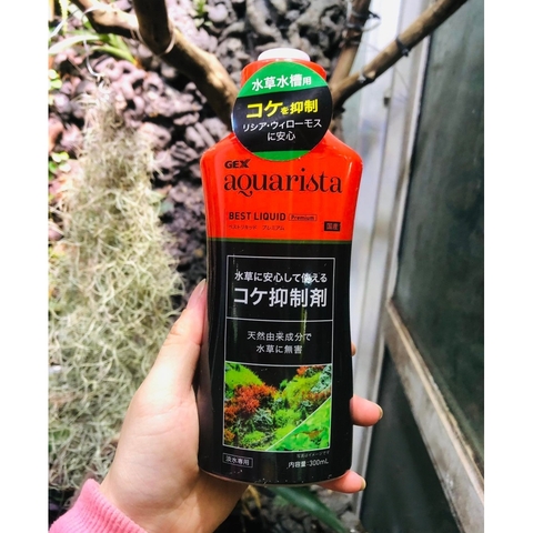 Chế Phẩm GEX Aquarista Best Liquid Premium 300ml Dung Dịch Hạn Chế Rêu, Chăm Sóc Hồ Thủy Sinh