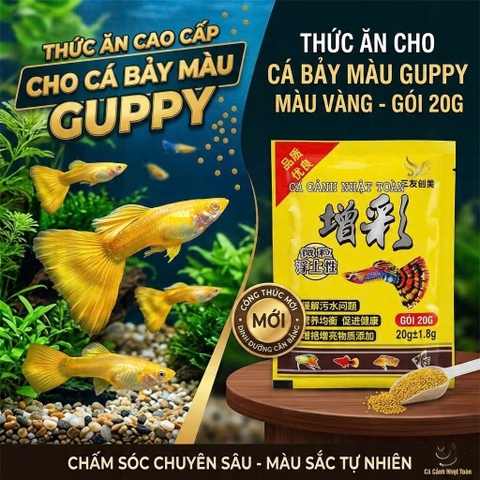 Thức ăn cho cá 7 màu , betta 20g  - Cám cá cảnh , Cám dinh dưỡng