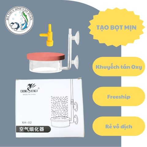 Cốc Sủi Oxy Siêu Mịn CHONGSHENG XH 02 Cho Hồ Cá Cảnh, Hồ Thủy Sinh