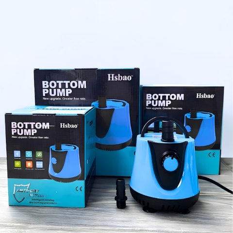 Máy Bơm Chìm Hút Cặn Đáy Bể Cá HSBAO X-2000 X-2500 X-3200 X-4000 X-5000 Cho Hồ Cá Cảnh, Hồ Thủy Sinh