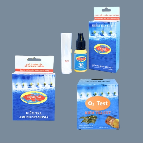 [COMBO TIẾT KIỆM] Bộ Test Nước Hồ Cá Thủy Phước 3in1 | Kiểm Tra Clo, Amoniac & Oxy | Tiện Lợi , Dễ Dùng