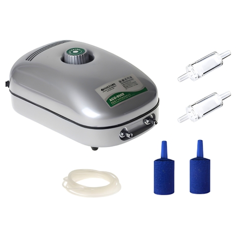 [TẶNG DÂY OXY & ĐÁ SỦI] Máy Sủi Khí Oxy Hailea ACO 9601 | Hailea ACO 9602 | 1 Vòi , 2 Vòi Sủi Khí Siêu Êm Cho Hồ Cá
