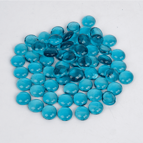 Sỏi Thủy Tinh Tròn Dẹp Đủ Màu Trang Trí Thủy Sinh Hồ Cá Tiểu Cảnh Chậu Cây [320g]